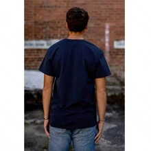 Popeye Cartoon Best Dad Ever Father Mens Graphic T Shirt Tees - Navy - View 2