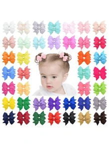 20/40 Stücke Baby Mädchen süße Schleife Haarklammern und Haarspangen, vielseitiges Baby Haaraccessoire, tolles Geschenk für Feiertage