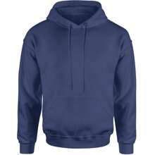 Basics - Pure & Simple Blank Apparel Adult Hoodie Sweatshirt - Navy Blue - View 1