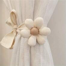 1 pieza Cortina con lazada 3D floral linda - Decoración colgante minimalista y de moda para dormitorio y sala de estar
