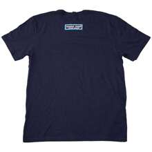 Oasis | Official Band T-Shirt | Maine Road Event Logo (Back Print) | SHIPPED IN 24 HOURS - Navy Blue - View 3