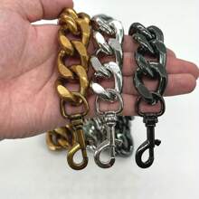 Curea versatilă din aluminiu cu lanț pentru genți de corp - Lungime reglabilă 14"-24"-39" Perfectă pentru decorarea poșetei și a genților de umăr Disponibil în bronz antic/auriu/negru Cadouri pentru geanți pentru femei Lanț de poșetă de iarnă