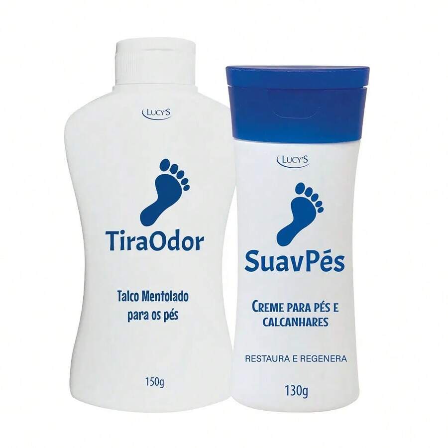 Odor Remover Kit With Menthol Talcum Powder 150g And Foot And Heel Cream 130g - Lucys - Nhiều màu - Xem 1