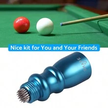 Billiard Snooker Pool Cue Tip Shaper 3 In 1 Tool Shaper Scuffer Aerator Blue - 1 - View 5
