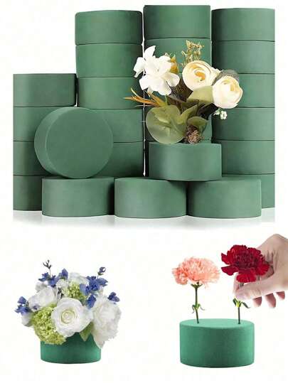 1/3/6pcs Multiple Size Floral Foam Blocks,Fresh And Artificial Flowers Foam Brick,Green Wet Dry Flower Foam Plant Foam For Fresh & Artificial Flower Arrangements DIY Craft,Wedding Decor,Gardening Projects,Table Center Decoration.