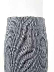 3pairs High-Performance Jumping Rope Compression Socks, Anti-Slip Yoga Stockings, Slimming Leg Shaping Knee High Socks For Women And Couples, Gym, Fall - Black - View 2