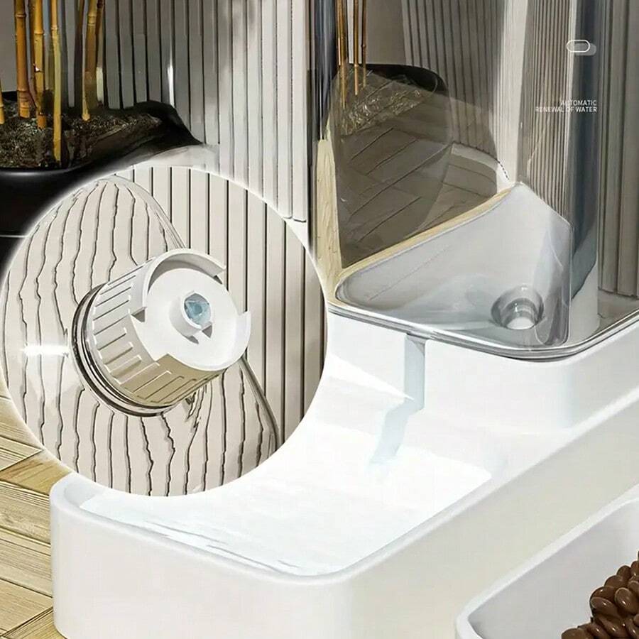 1pc/2pcs Automatic Dog Food & Water Feeder, Gravity Plastic Pet Food