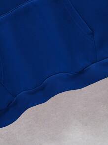 Custom Men Plus Size Hooded Sweatshirt - Add Your Own Text And Images (Family Photo/Selfie/Pet Photo/Friend Photo)To Design Your Personalized Printed Sweatshirt, Men Tops ,Fall Tops ,Blue Top,Custom Top,Custom Sweatshirt,Winter,Personalized Custom , Long Sleeve,The Best Gift, Wind-Proof,Warming - Blue - View 6