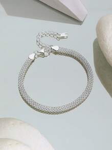 Fashionable Luxury Casual 925 Sterling Silver Bracelet 18K Gold Plated Fine Jewelry Elegant Bracelet For Girls Daily Wear - Unique Bracelet - View 3