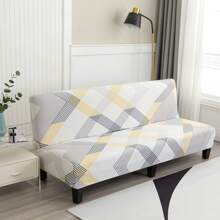 Armless Sofa Bed Couch Cover Folding Futon Stretch Elastic Slipcover Spandex Floral Protector For Living Room Home Decoration - # 5 - View 4
