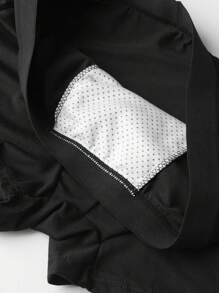 Men's Black Simple Fashion Letter Printed Pattern Elastic Briefs For Daily Wear
