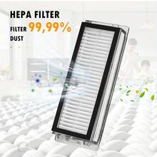 Bộ phụ kiện 19 món cho Dreame L20 Ultra, Máy hút bụi robot hoàn chỉnh L20 Ultra, 1 chổi chính, 4 bộ lọc HEPA, 4 túi đựng bụi, 4 khăn lau, 6 chổi phụ, Bộ phụ tùng thay thế - 19 chiếc - Xem 4