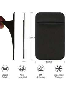 1 件固体胶粘袋卡套粘在手机壳背面，使用固体粘合剂，适用于多种型号的手机，放在带卡的随身物品上，手机粘贴在卡片/身份证上（双重安全），背面带自粘贴纸，兼容 iPhone Android 和所有智能手机卡夹卡夹钱包名片夹信用卡夹卡夹女士女士男士卡片钱包 Magsafe 钱包 - 彩色 - 查看 6