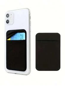 1 件固体胶粘袋卡套粘在手机壳背面，使用固体粘合剂，适用于多种型号的手机，放在带卡的随身物品上，手机粘贴在卡片/身份证上（双重安全），背面带自粘贴纸，兼容 iPhone Android 和所有智能手机卡夹卡夹钱包名片夹信用卡夹卡夹女士女士男士卡片钱包 Magsafe 钱包 - 彩色 - 查看 1