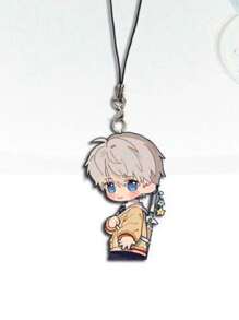 1 件热门游戏爱与深空钥匙扣可爱卡通人物亚克力钥匙链包吊坠饰品、家居装饰、房间装饰、墙面装饰