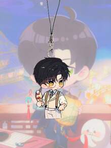 1 件热门游戏爱与深空钥匙扣可爱卡通人物亚克力钥匙链包吊坠饰品、家居装饰、房间装饰、墙面装饰