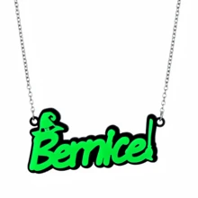 1pc A Variety Of Styles To Choose Custom Women's Acrylic Name Necklace, Locket Collar Chain, Personalized Halloween Hat Broomstick Necklace, Stainless Steel Silver Cross Chain Choker, Party Jewelry For The Best Friend Birthday Gift