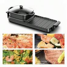 1 pieza Parrilla eléctrica y olla a presión versátil de alta capacidad, apta para asar pescado y cocinar platos calientes, tamaño pequeño para el hogar - Tipo de Enchufe A USA (110-127V) - Ver 4