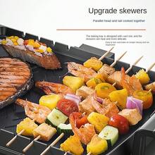 1 pieza Parrilla eléctrica y olla a presión versátil de alta capacidad, apta para asar pescado y cocinar platos calientes, tamaño pequeño para el hogar - Tipo de Enchufe A USA (110-127V) - Ver 5