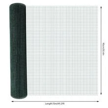 LOYALHEARTDY 35.4inx49.21ft 1/2 In Hardware Cloth Cage Mesh Rolls Square Chicken Wire Netting Raised Garden Rabbit Fence Snake Fencing Rodent Animals Weasel Raccoon - Dark Green - View 4