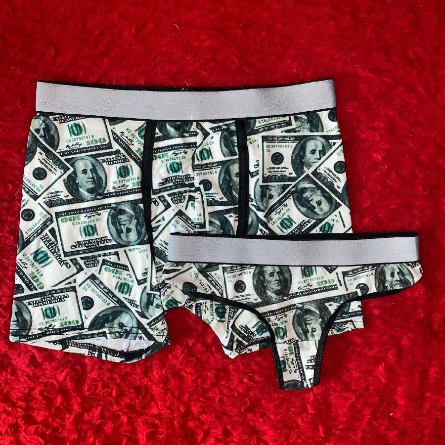 Duo de pareja ropa interior - Verde militar - Ver 1