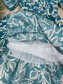 Short Dress With Duna Fabric Lining, Comfortable Fashion - Màu xanh lam - Xem 4