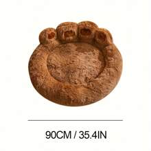 27 英寸 35 英寸 43 英寸 大型犬舒缓狗床，人造毛皮甜甜圈抱抱狗床，圆形蓬松枕头，可洗宠物狗床