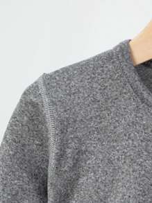 Young Boy 3 Pcs Children Long Sleeve T-Shirts, Thick Thermal Tees, Spring Autumn Winter - Multicolor - View 5