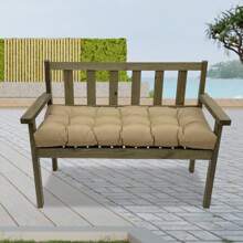 Outdoor Bench Cushion 51"X20" Waterproof Patio Chair Pad Swing Seat Replacement Cushion For Garden Patio Furniture Lounger Bench - 卡其色 - 查看 8