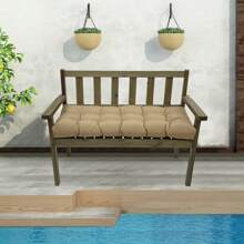 Outdoor Bench Cushion 51"X20" Waterproof Patio Chair Pad Swing Seat Replacement Cushion For Garden Patio Furniture Lounger Bench - 卡其色 - 查看 9