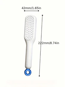 伸缩梳 清洁头皮不伤发 便携美发按摩梳 家用防静电美发梳 自洁美发梳 三色多功能便捷梳子:1/3件 - 彩色 - 查看 7