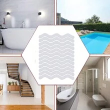 Miếng dán chống trượt cho bồn tắm, dải dán an toàn cho bồn tắm, miếng dán có đầu cạo cao cấp cho cầu thang bồn tắm, vòi sen - trong suốt - Xem 6