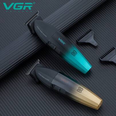  VGR Professional Hair Clipper, Rechargeable Hair Trimmer, 9000 RPM High Speed, Men's Electric Pubic Hair Trimmer, Body Hair Groomer, Intimate Area, Groin And Hair Trimmer, Unisex, Ultimate Men's Body Hair Shaver, Intimate Area Trimmer, Fast Charging, Extra Long Standby V-906