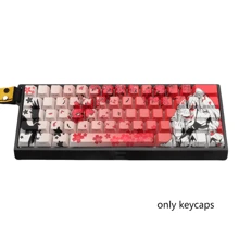 135pcs/Set Fox Mask Themed Keycaps, Side Engraved PBT Sublimation Keycaps Compatible With 61/68/75/87/104/108 Key Mechanical Keyboards - Multicolor - View 8