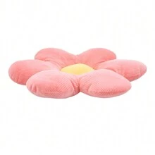 LIVINGANDHOME Living And Home Daisy Shaped Seat Cushion Flower Throw Pillow - 40cm L x 40cm W  Pink - View 3