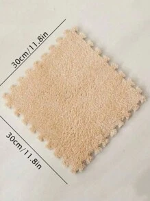 Bộ 12 chiếc gối xốp màu hồng, có thể tháo rời và giặt được, ngăn ngừa rụng tóc, dành cho phòng bé gái, gối vuông lồng vào nhau, gối mềm mại, gối chống trượt thoải mái cho phòng khách, phòng ngủ, thảm cho trẻ sơ sinh và trẻ mới biết đi, trang trí mẫu giáo, 11,8 inch * 1,8 inch - Xám - Xem 6