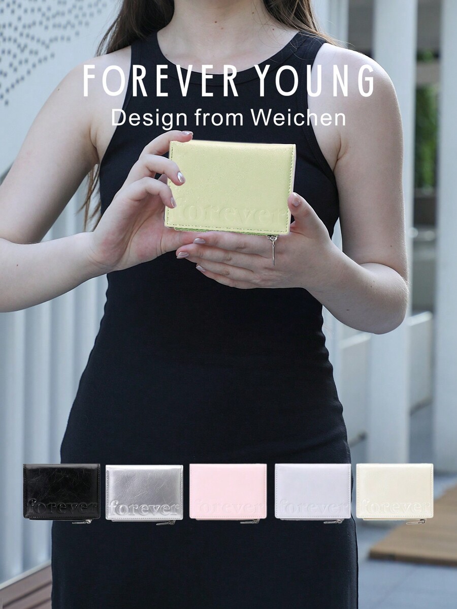 Porte-Cartes Fin Minimaliste Pour Femme Avec 8 Cartes De Monnaie