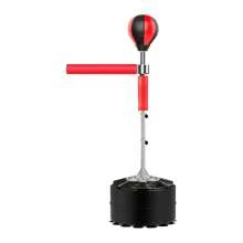 YUNRUX Fitness Punching Bag Punching Ball Set Boxing Ball Foot Punching Bag Speed Ball Height Adjustable Freestanding Boxing Ball Punching Bag Ideal For Training Stress Relief And Fitness 360° Reflex Spinning Bar - Red - View 3