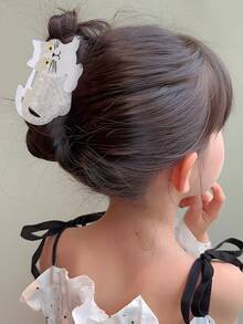 1 kẹp tóc hình động vật dễ thương bằng Acrylic cỡ trung bình - Nhiều màu - Xem 4