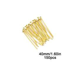 300pcs Golden-Silver Metal T-Pins 20-50mm, For DIY Bracelets, Necklaces, Earrings Jewelry Making Craft Supplies