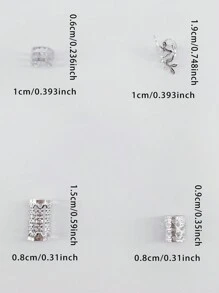 40 pièces Anneaux pour cheveux dreadlocks - Accessoires de cheveux en alliage élégants, bijoux pour cheveux tressés pour les filles et les femmes, épingles à cheveux dorées pour la Saint-Valentin