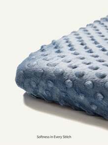 定制刺绣文字儿童床笠；刺绣名字婴儿保暖床笠；柔软舒适法兰绒婴儿床笠，可定制婴儿洗礼家庭装饰礼物冬夜礼物返校冬季礼物创意男孩女孩情人节 - 藏蓝色 - 查看 6