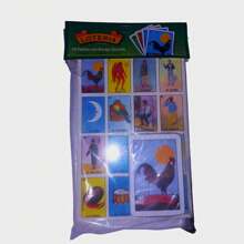 juego de mesa loteria clasica mexicana 20 tablillas de 19x13cm juego tipico - Multicolor - Ver 1