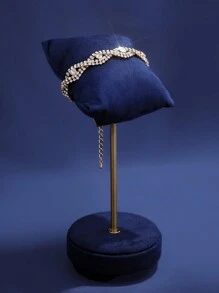 4 Stücke/Set elegantes Kristallschmuckset mit Strass - Ohrringe und Halsketten, Armbänder, Ringe - geeignet für den täglichen Gebrauch von Frauen, Hochzeiten, Partys usw.