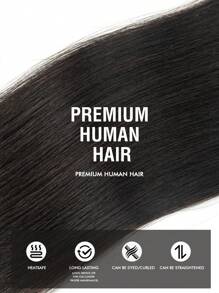 Tape In Hair Extensions Human Hair Color 1b Nature Black 100% Human Hair Invisible 20 PCS Hair Extensions For Women - S1B - View 6