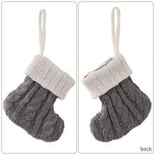 1 件/3 件圣诞针织袜子挂饰，节日餐具套装，圣诞装饰，圣诞礼物 - 彩色 - 查看 5