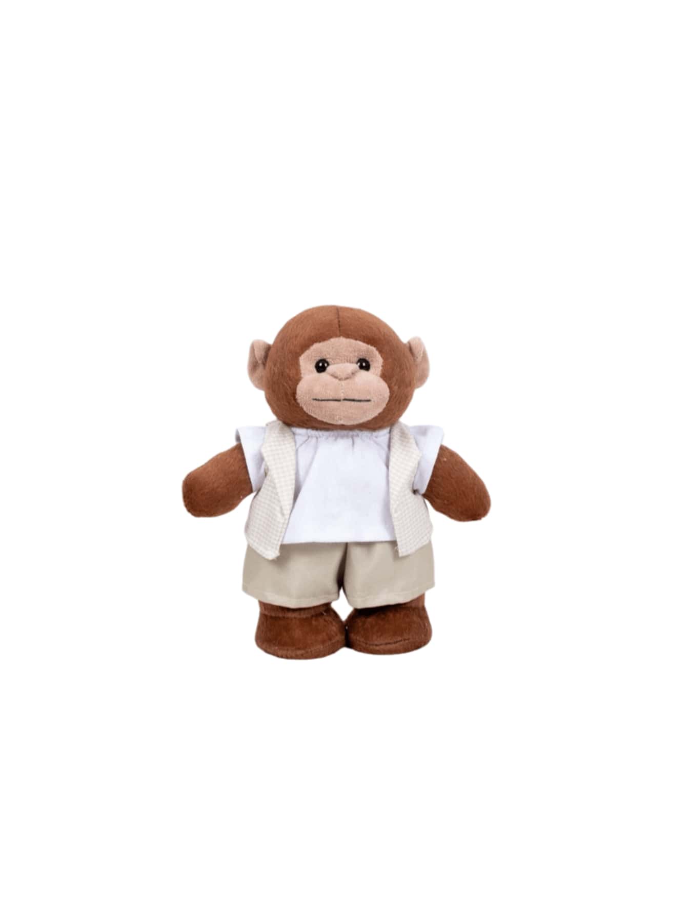 Jungle Bear 20 Cm For Boys (Monkey) - For Niches And Decorations - 米色格紋 - 查看 1