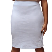 Women's Ruffle Skirt Printed Evangelical Fashion Promotion New Floral Fish Tail Tube Promotion - trắng - Xem 2