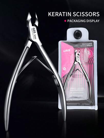 LRIS Tronchesino Per Cuticole 3/4 Mascelle, Tagliaunghie Per Cuticole Molto Affilato Per Manicure E Pedicure, Forbici Rimuovi Cuticole In Acciaio Inossidabile, Attrezzo Per Tagliare Unghie - Uno Strumento Affidabile Per Manicure Che Ti Ti Alleggerisce Dal Dolore Alle Unghie, Unghie Incarnite, Ecc. Questo Taglia Cuticole Presenta Mascelle Di Taglio Ultra Sottili E Super Affilate Che Rimuovono Piccoli Pezzi Di Pelle Morta E Unghie Rapidamente. Applica L'olio Per Cuticole Per Mantenere O Ripristinare Delle Cuticole Sane.