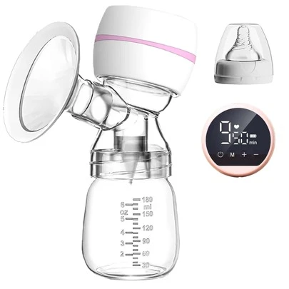 Sacaleches Eléctrico Masajeador de Senos Automático, 3 Modos, 9 Niveles, Sacaleches Portátil, Indoloro Fuerte Poder de Succión, Silencios